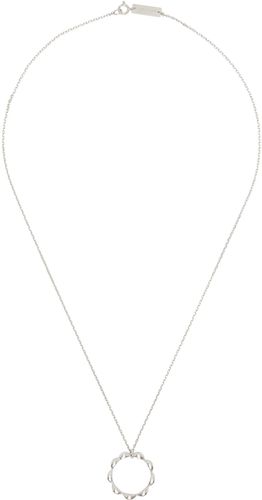 Silver Timeless Oval Ring Necklace - Maison Margiela - Modalova