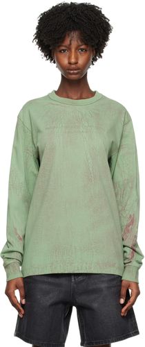 Green Overdyed Long Sleeve T-Shirt - Alexander Wang - Modalova