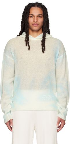 Blue Printed Hoodie - MM6 Maison Margiela - Modalova