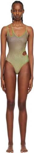 GCDS Khaki Sita One-Piece Swimsuit - GCDS - Modalova