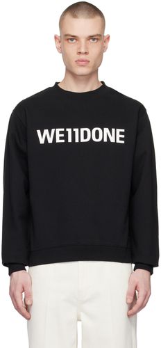 We11done Black Printed Sweatshirt - We11done - Modalova