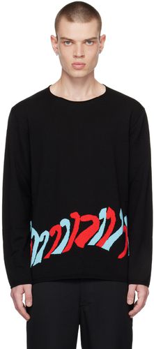 Black Graphic Sweater - Comme des Garçons Homme Plus - Modalova