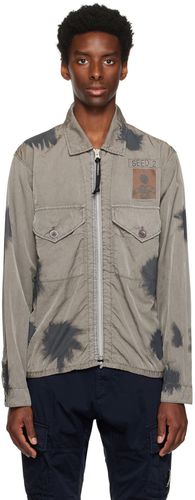 Gray Pigment-Dyed Jacket - C.P. Company - Modalova