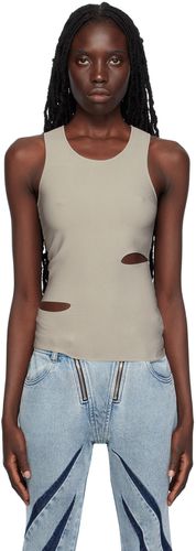 Dion Lee White Hook-Eye Tank Top