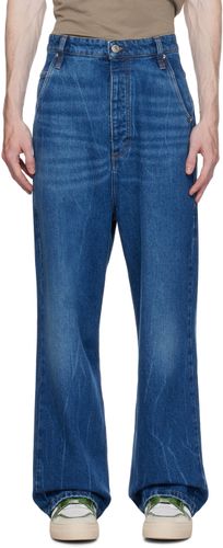 Blue Baggy Fit Jeans - AMI Alexandre Mattiussi - Modalova