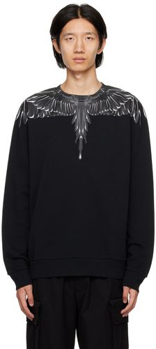 Black Printed Sweatshirt - Marcelo Burlon County of Milan - Modalova