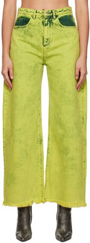 Green Wide-Leg Boyfriend Jeans - Marques Almeida - Modalova