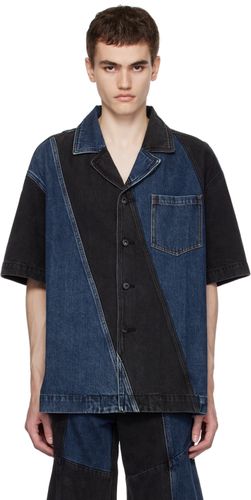 Paneled Denim Shirt - Feng Chen Wang - Modalova