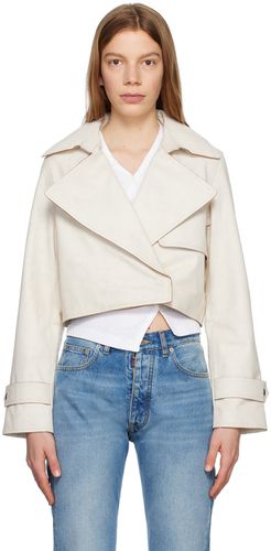 Off- Cropped Trench Leather Jacket - Helmut Lang - Modalova