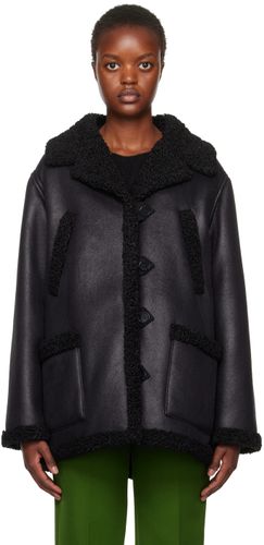 Black Clara Faux-Leather Coat - A.P.C. - Modalova