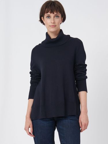 Cotton blend sweater with wide ribbed turtleneck - REPEAT cashmere - Modalova