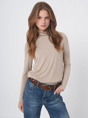 Turtleneck jersey long-sleeved top - REPEAT cashmere - Modalova