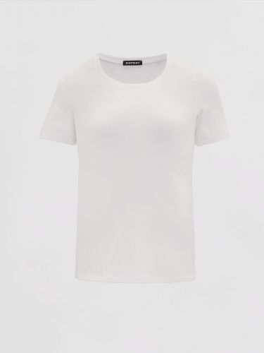 Basic cotton crew neck T-shirt - REPEAT cashmere - Modalova