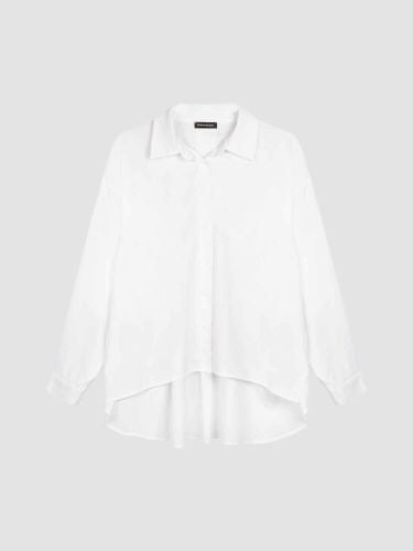 Poplin shirt with front slits - REPEAT cashmere - Modalova