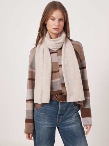 Fine knit organic cashmere scarf - REPEAT cashmere - Modalova