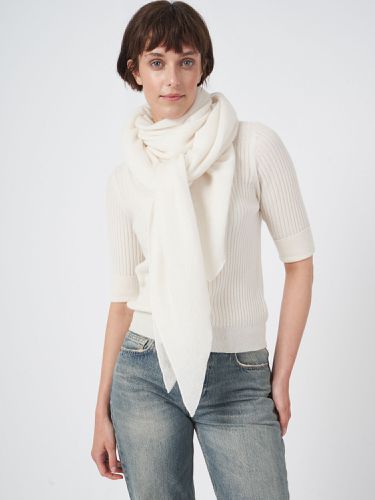 Fine knit organic cashmere triangular scarf - REPEAT cashmere - Modalova