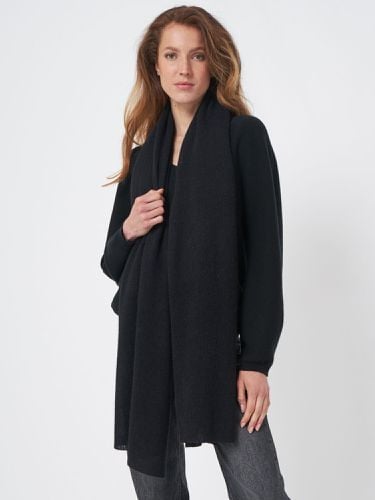 Loose knit organic cashmere scarf with rib details - REPEAT cashmere - Modalova