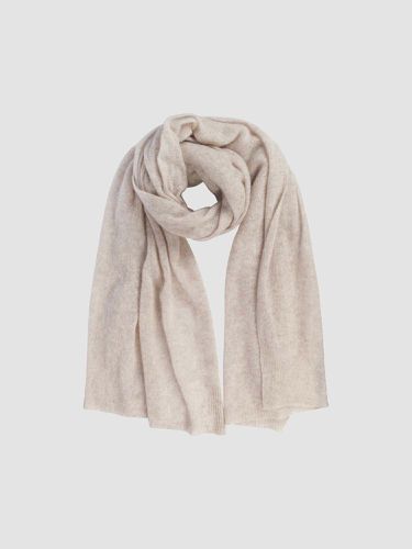 Loose knit organic cashmere scarf with rib details - REPEAT cashmere - Modalova