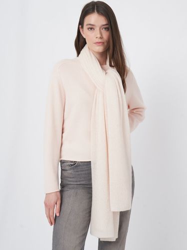 Loose knit organic cashmere scarf with rib details - REPEAT cashmere - Modalova