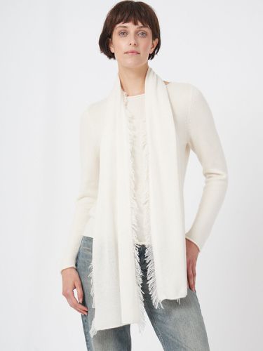 Fringed organic cashmere scarf - REPEAT cashmere - Modalova