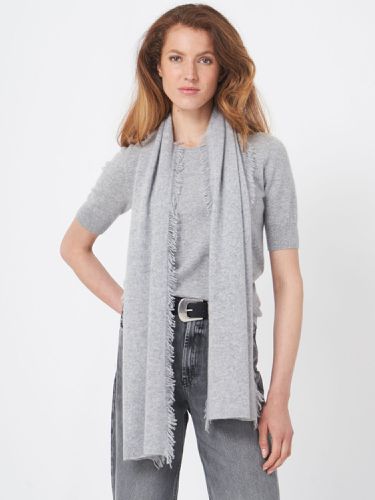 Fringed organic cashmere scarf - REPEAT cashmere - Modalova