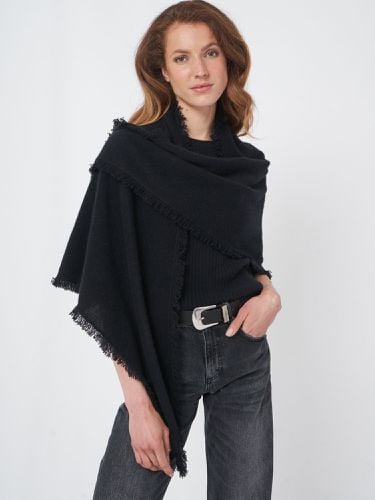 Triangular cashmere scarf with fringes - REPEAT cashmere - Modalova