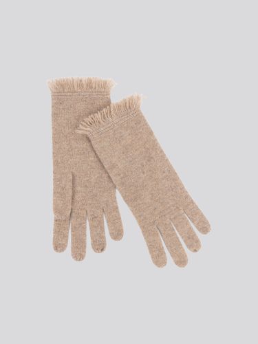 Cashmere gloves with fringes - REPEAT cashmere - Modalova