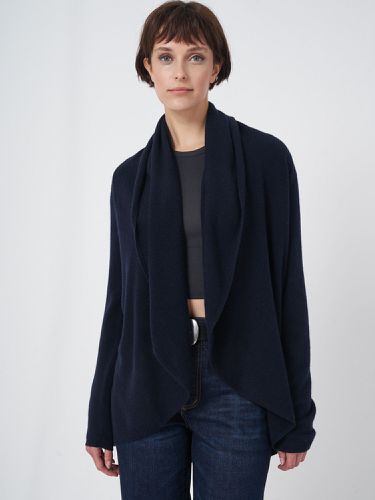 Open organic cashmere cardigan with shawl neck - REPEAT cashmere - Modalova