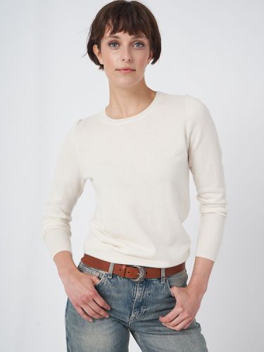 Basic organic cashmere sweater with round neckline - REPEAT cashmere - Modalova