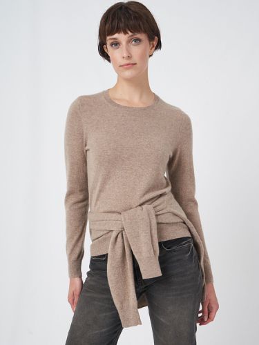 Basic organic cashmere sweater with round neckline - REPEAT cashmere - Modalova