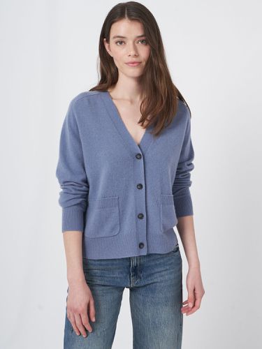 Lightweight soft knit cashmere cardigan with pockets - REPEAT cashmere - Modalova