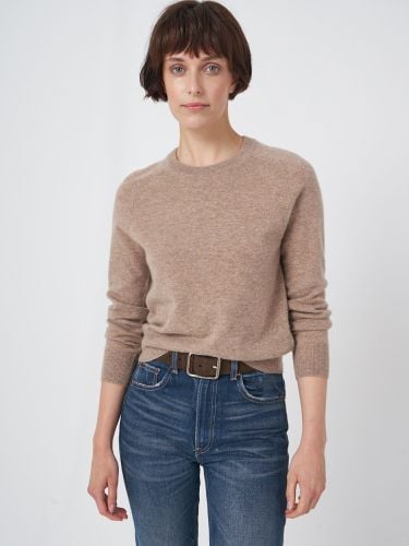 Round neck raglan sleeve cashmere sweater - REPEAT cashmere - Modalova