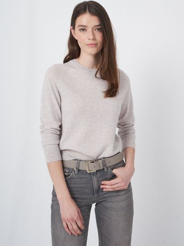 Round neck raglan sleeve cashmere sweater - REPEAT cashmere - Modalova