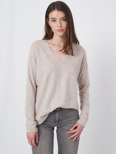 Lightweight cashmere V-neck sweater - REPEAT cashmere - Modalova