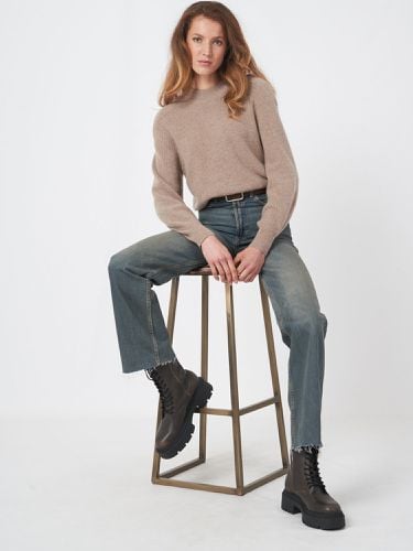 Fine rib kit cashmere sweater - REPEAT cashmere - Modalova