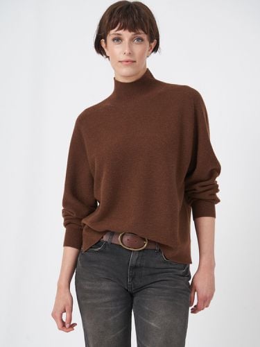 Seamless cashmere blend high neck sweater - REPEAT cashmere - Modalova