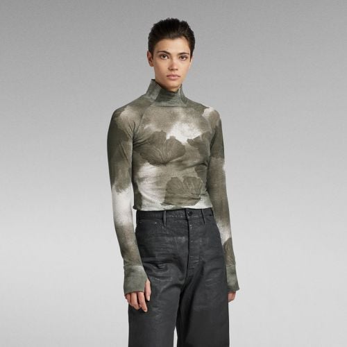 Top Turtle Neck Slim Allover Printed - Mujer - G-Star RAW - Modalova