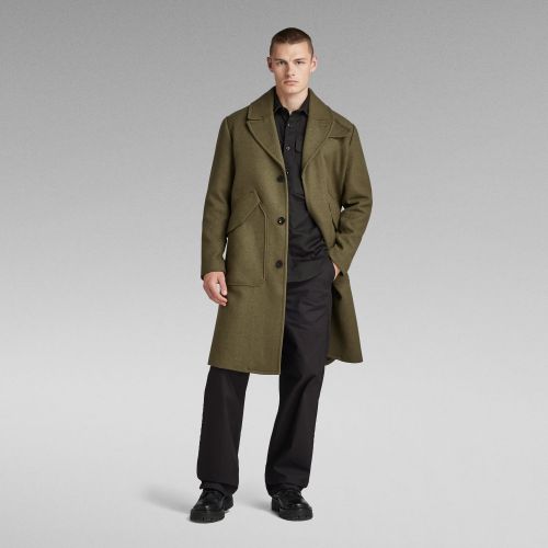 Premium Wool Overcoat - Green - Men - G-Star RAW - Modalova