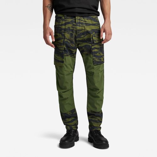 Zip Cargo Pants Regular Tapered, Dark blue