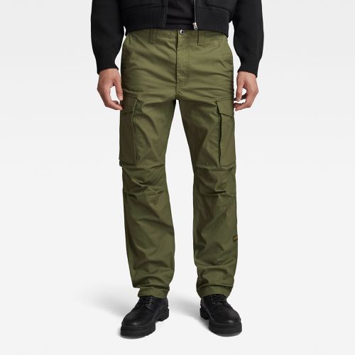 Zip Cargo Pants Regular Tapered, Dark blue