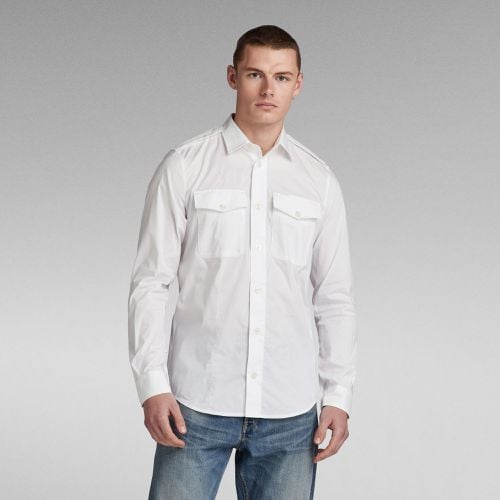 Tux Marine Slim Shirt - White - Men - G-Star RAW - Modalova