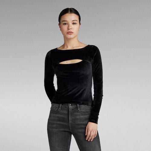 Top Cut-Out Slim Boatneck - Mujer - G-Star RAW - Modalova