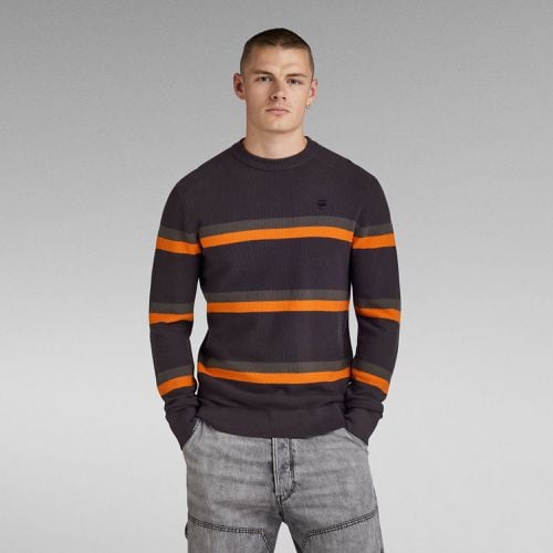 Stripe Knitted Sweater - Grey - Men - G-Star RAW - Modalova