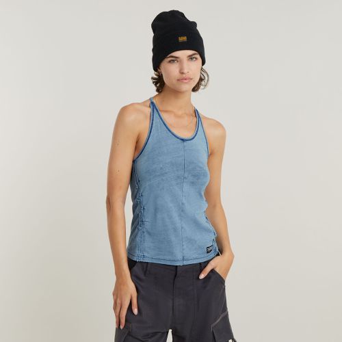 Camiseta Sin Mangas Gathered Indigo Slim - Mujer - G-Star RAW - Modalova