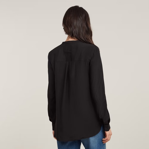 Half Placket Top - Negro - Mujer - G-Star RAW - Modalova