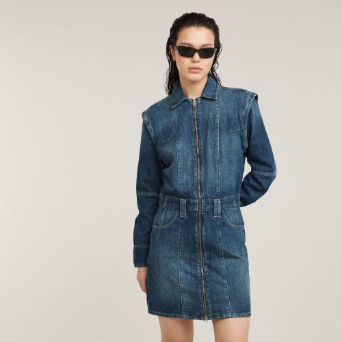 Robe Biker - Bleu foncé - Femmes - G-Star RAW - Modalova