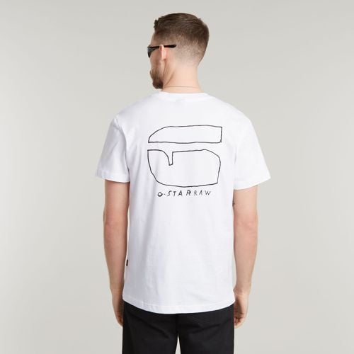 Camiseta Handwriting Back Print - Hombre - G-Star RAW - Modalova