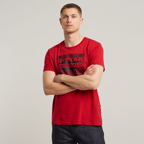 Bandana T-Shirt - Red - Men - G-Star RAW - Modalova