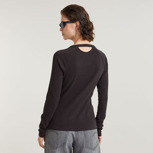 Top Slim Rib Keyhole - Mujer - G-Star RAW - Modalova