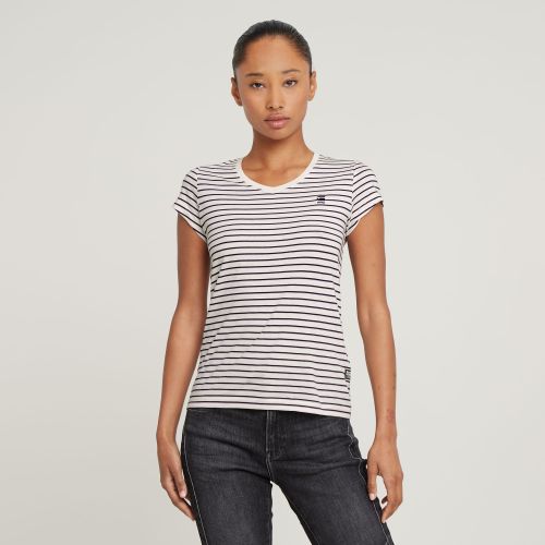 Top Stripe Eyben Slim V-Neck 2.0 - Mujer - G-Star RAW - Modalova